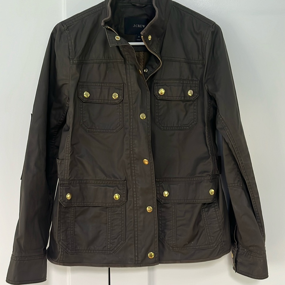 J. Crew Waxed Jacket size S